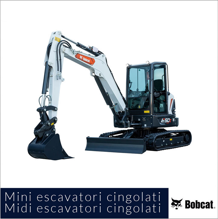 mini e midi escavatori Bobcat nuovi Comai