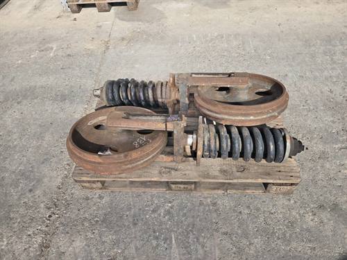 USED IDLER WHEELS AND TRACK TENSIONER FOR KOMATSU PC138