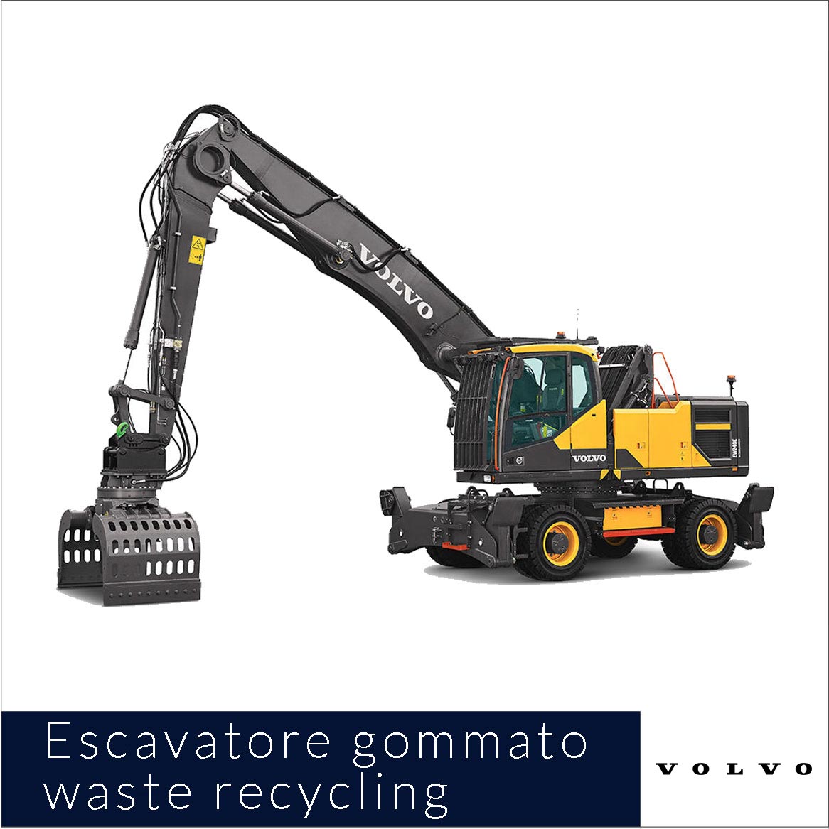 escavatori gommati waste recycling Volvo nuovi Comai