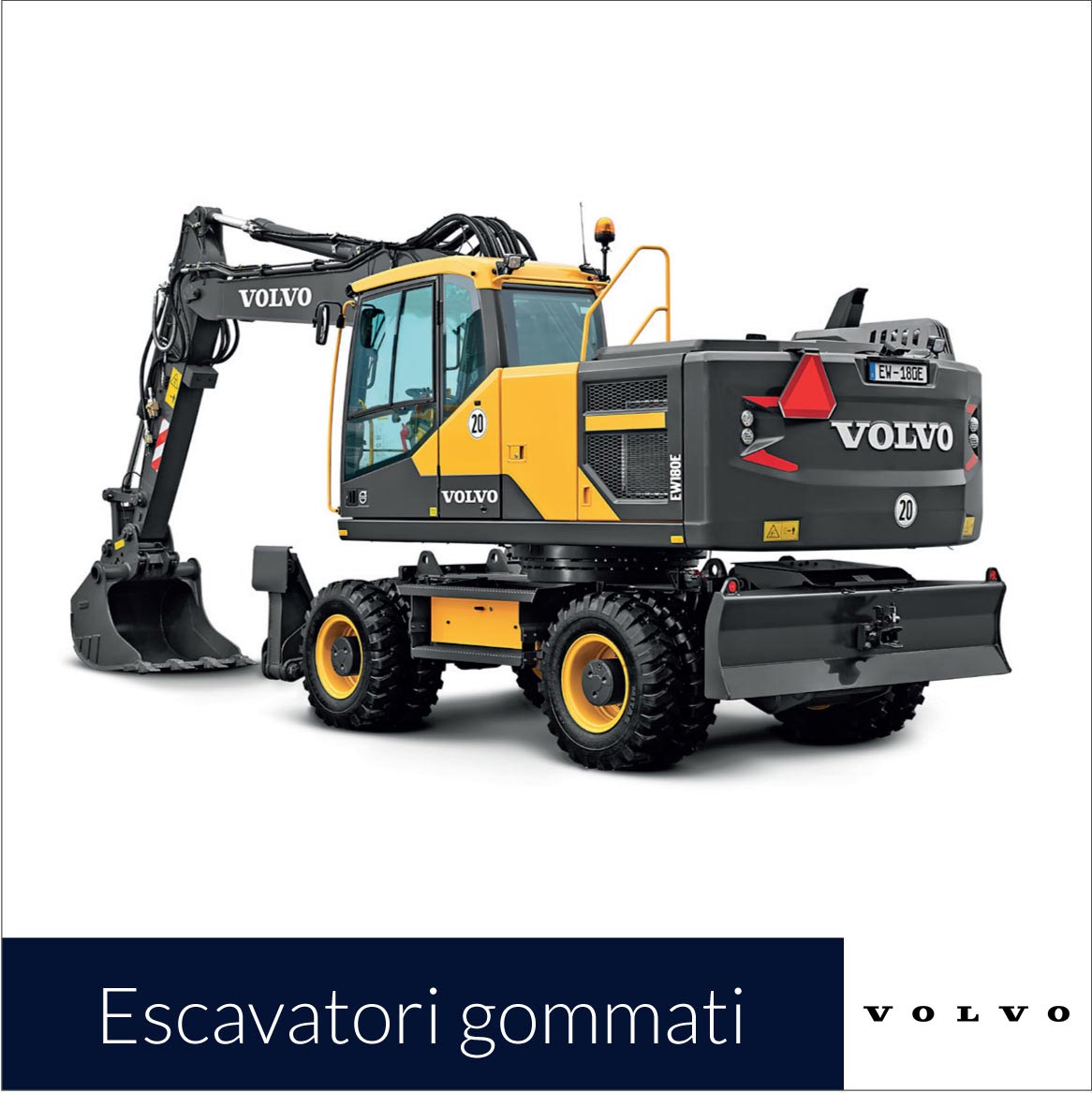 escavatori gommati Volvo nuovi Comai