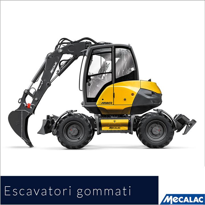 escavatori gommati Mecalac nuovi Comai